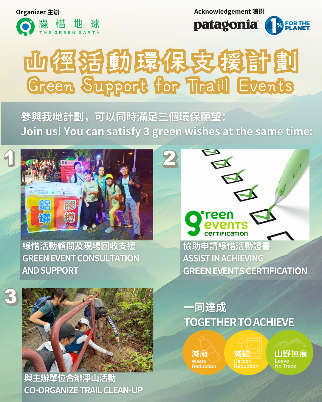 Green Support for Trail Events